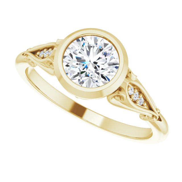 Bezel-Set Engagement Ring