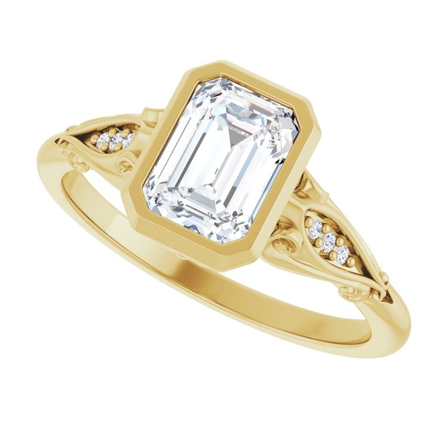 Bezel-Set Engagement Ring