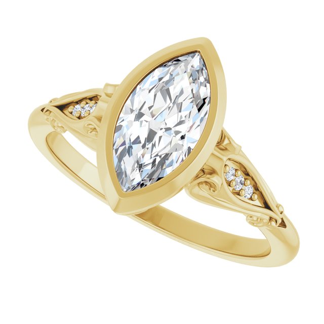 Bezel-Set Engagement Ring