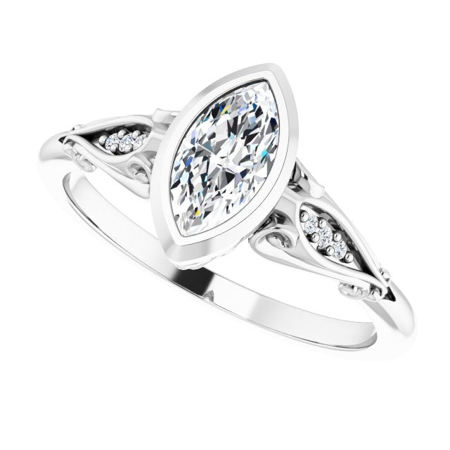 Bezel-Set Engagement Ring