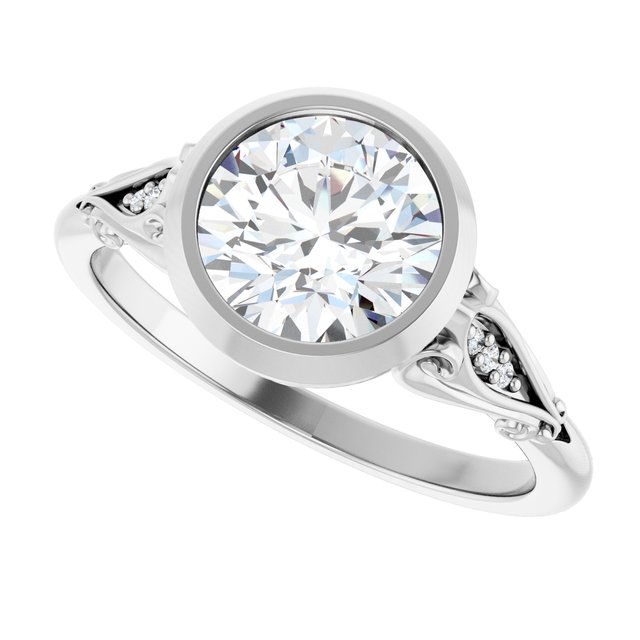 Bezel-Set Engagement Ring