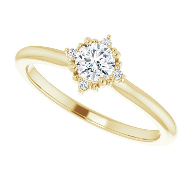 Halo-Style Engagement Ring