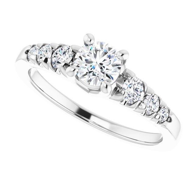 Accented Engagement Ring