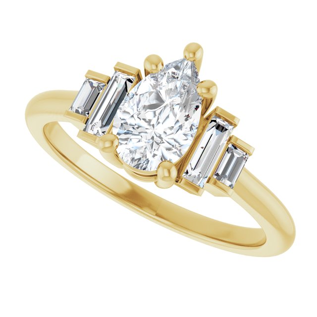 Accented Engagement Ring