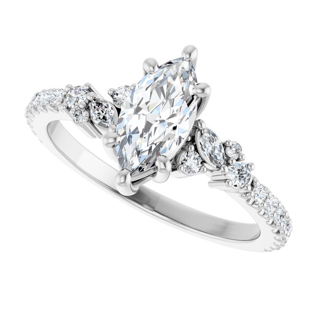 Accented Engagement Ring