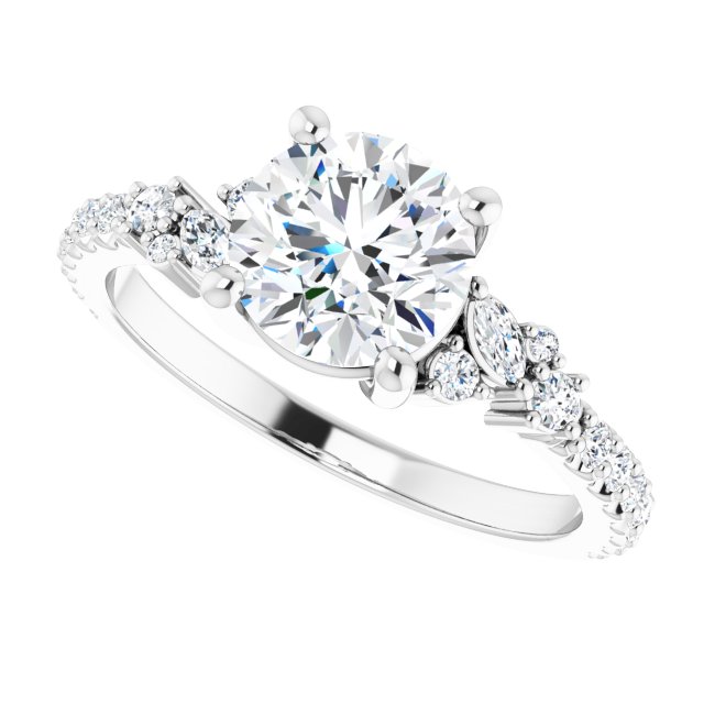 Accented Engagement Ring