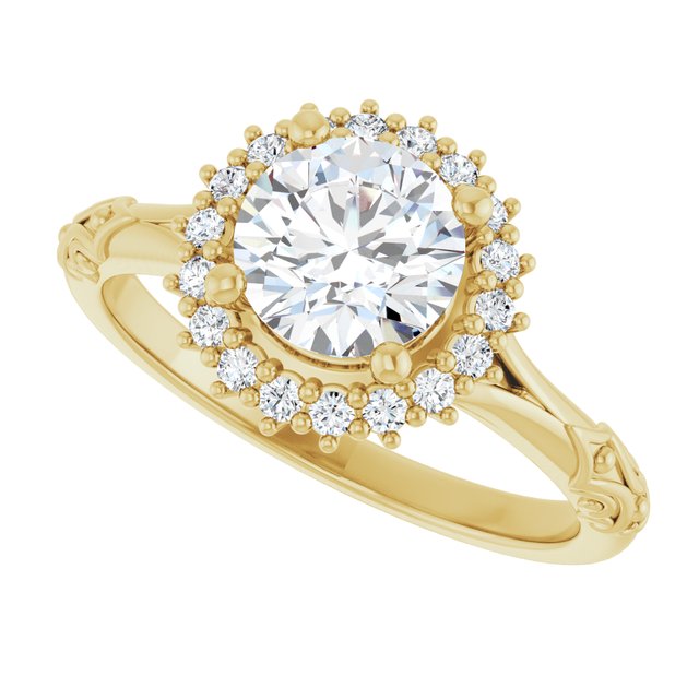 Halo-Style Engagement Ring