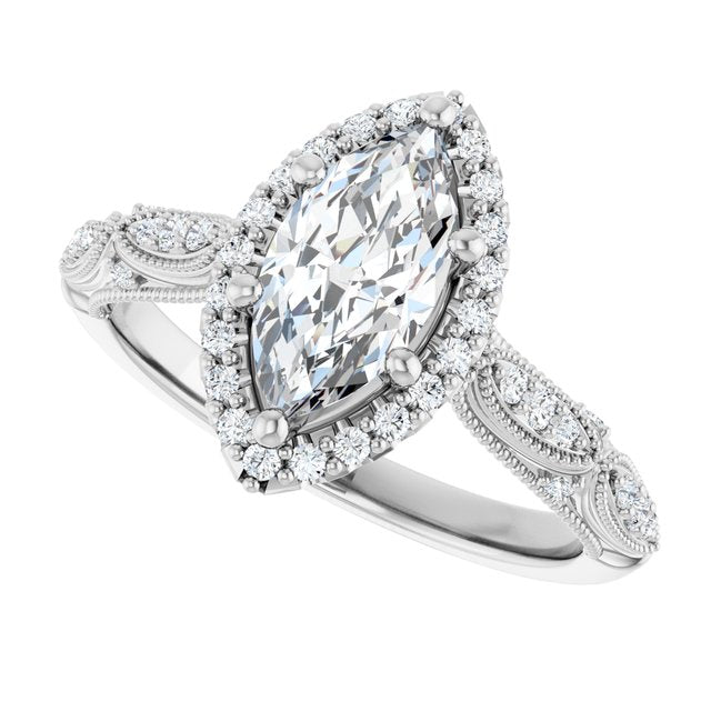 Halo-Style Engagement Ring