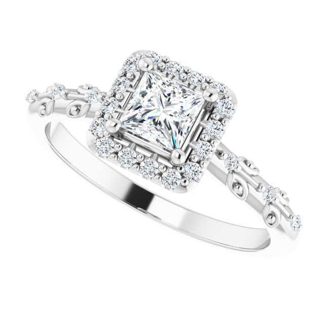 Halo-Style Engagement Ring