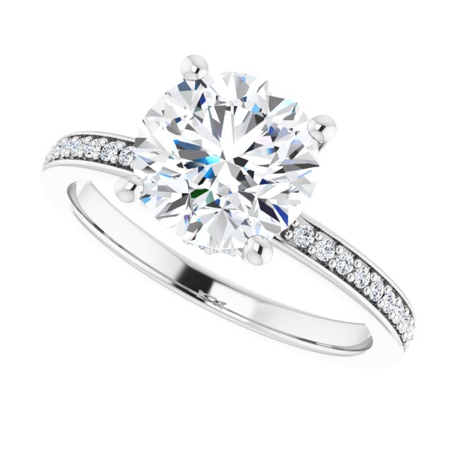 Accented Engagement Ring