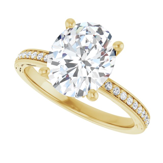 Accented Engagement Ring