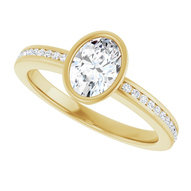 Bezel-Set Solitaire Engagement Ring