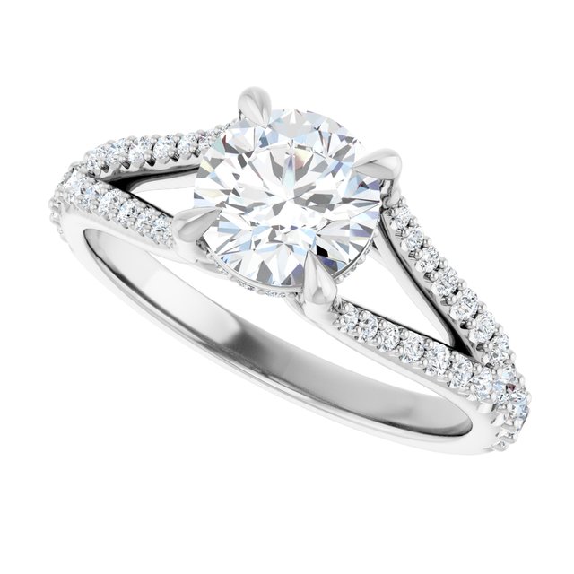 Accented Engagement Ring