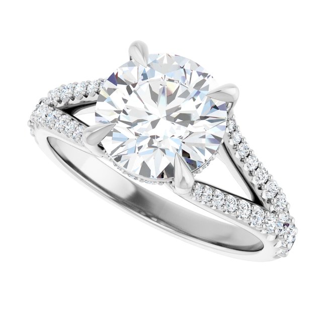 Accented Engagement Ring