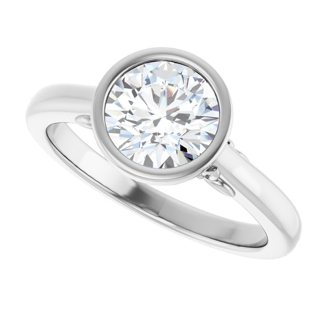 Bezel-Set Engagement Ring