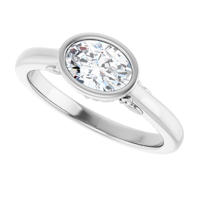 Bezel-Set Engagement Ring