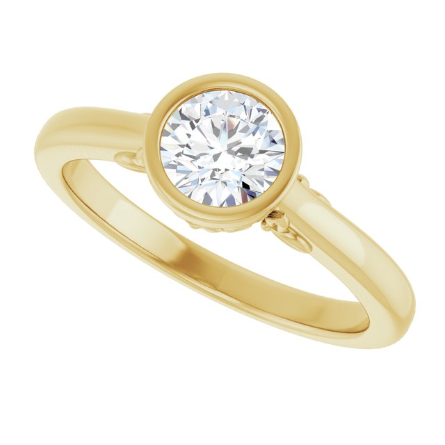 Bezel-Set Engagement Ring