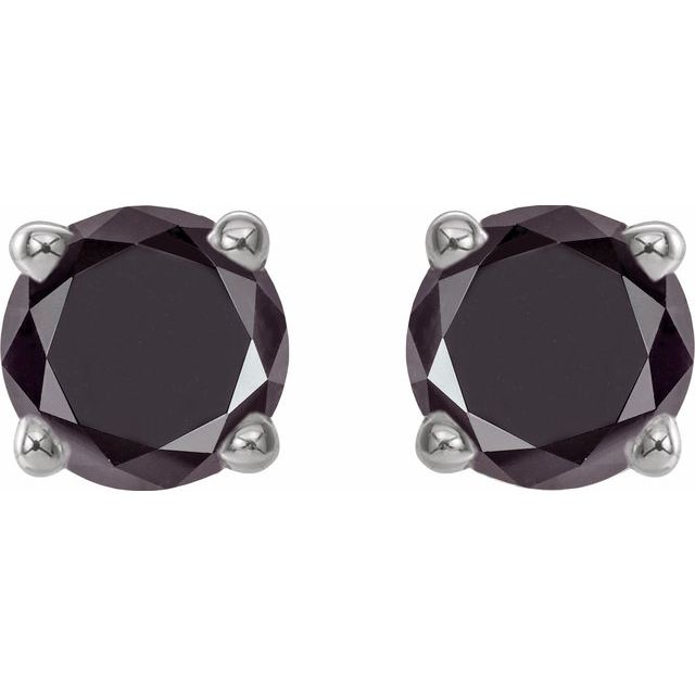 Round 4-Prong Lightweight Stud Earrings