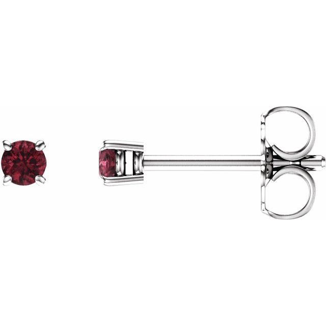 Round 4-Prong Lightweight Stud Earrings