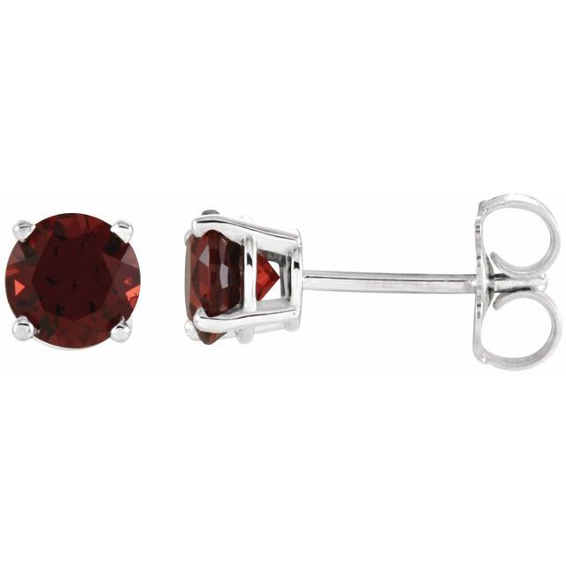 Round 4-Prong Lightweight Stud Earrings