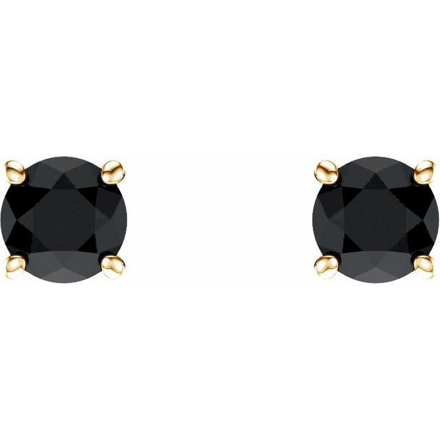 Round 4-Prong Lightweight Stud Earrings