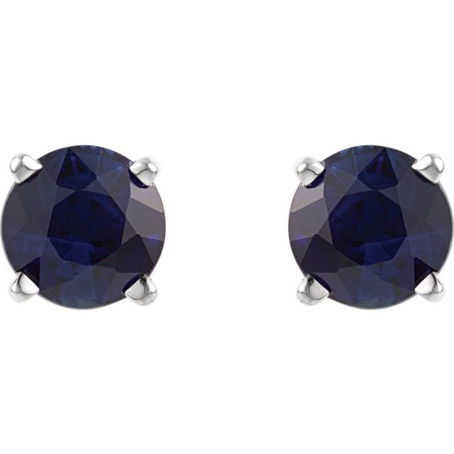 Round 4-Prong Lightweight Stud Earrings