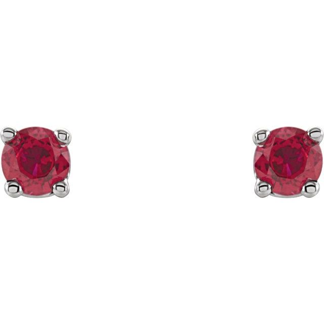 Round 4-Prong Lightweight Stud Earrings