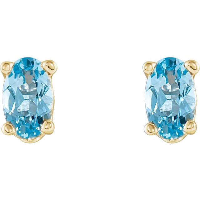 Oval 4-Prong Scroll Setting? Stud Earrings