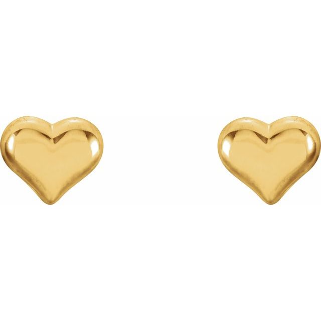 Youth Puffed Heart Earrings