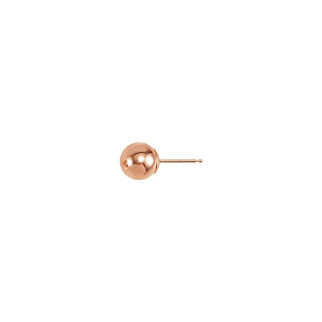 Ball Earrings with Bright Finish