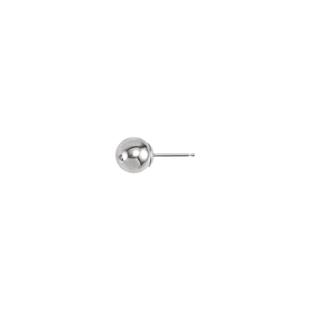 Ball Earrings with Bright Finish