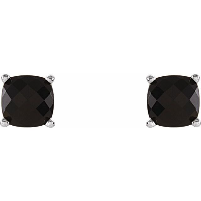 Cushion 4-Prong Scroll Setting? Stud Earrings