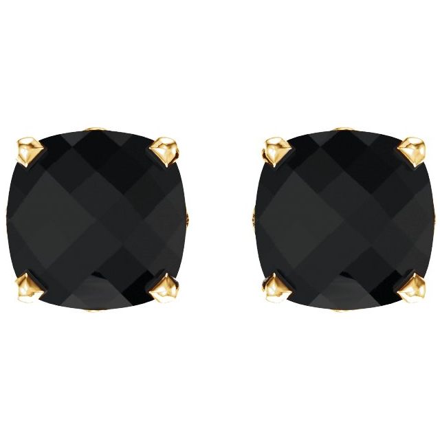 Cushion 4-Prong Scroll Setting? Stud Earrings
