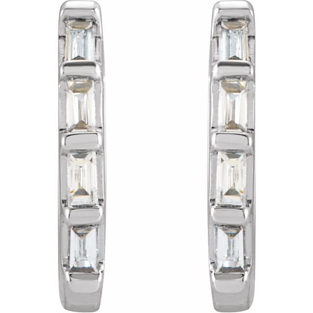Baguette Huggie Earrings