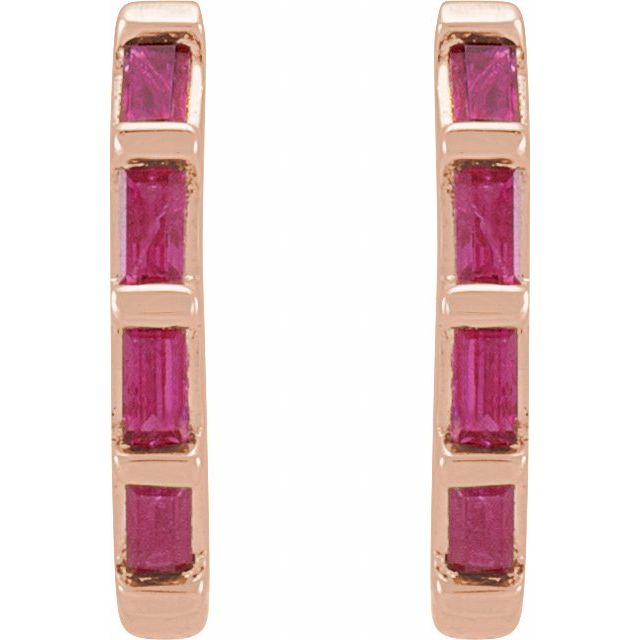 Baguette Huggie Earrings
