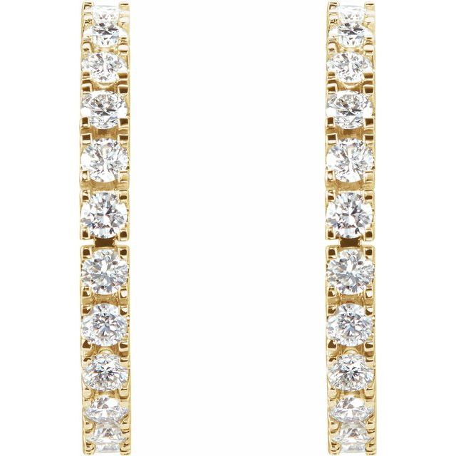 Accented Hoop Earrings