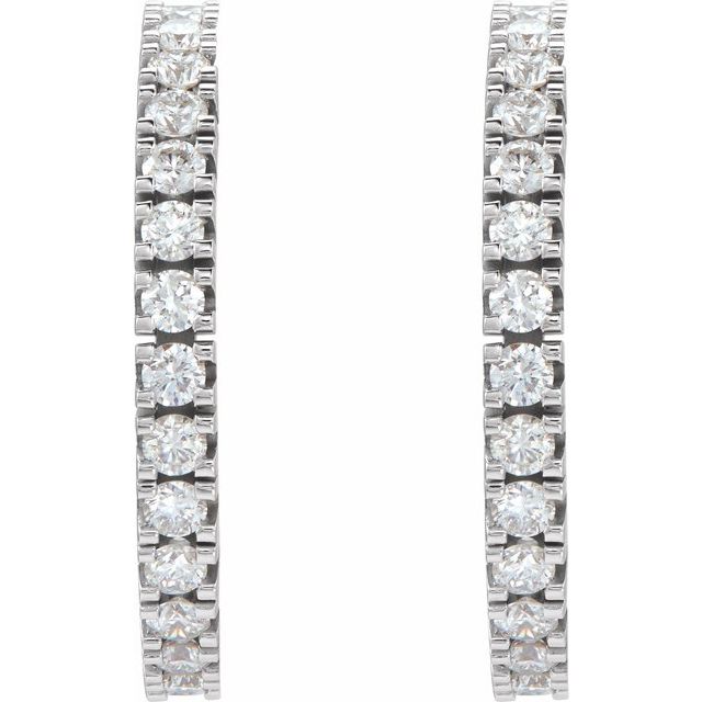 Accented Hoop Earrings