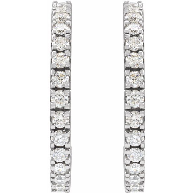 Accented Hoop Earrings
