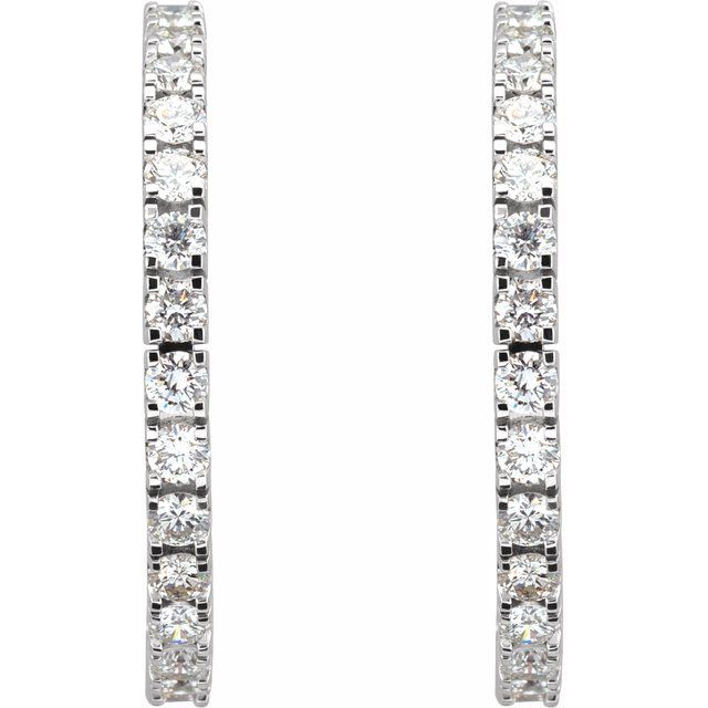 Accented Hoop Earrings