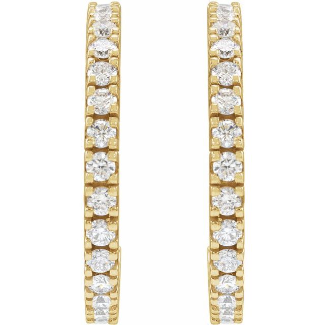 Accented Hoop Earrings