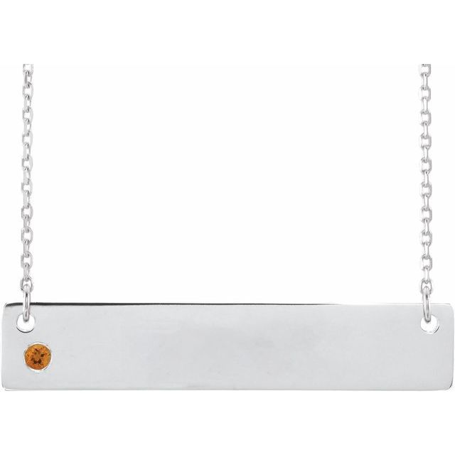 Engravable Family Bar Necklace