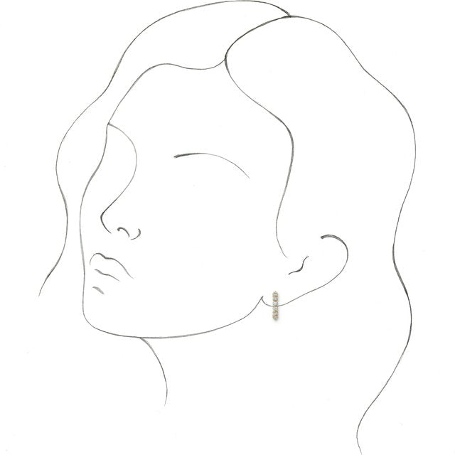 Accented Hoop Earrings