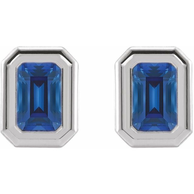 Emerald Solitaire Earrings