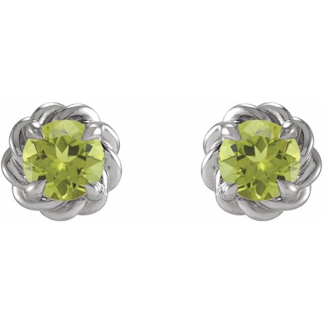 Round 4-Prong Claw Stud Earrings