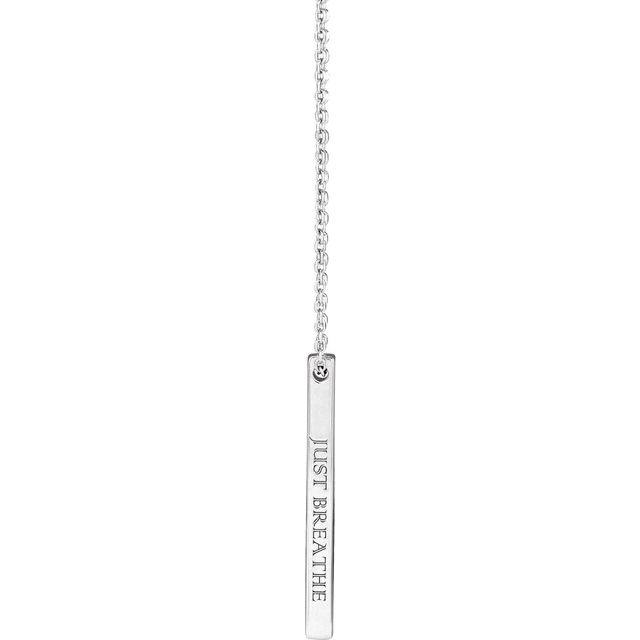Engravable Bar Necklace or Pendant