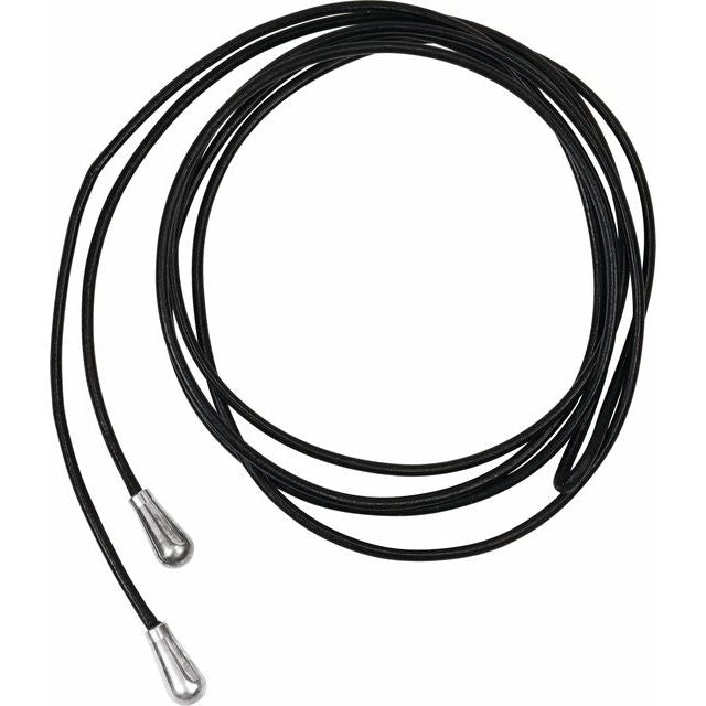 Kera? 1.5 mm Black Leather Lariat Cord