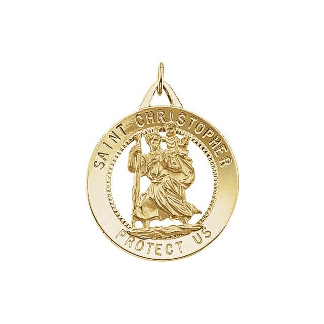 St. Christopher Medal Necklace or Pendant