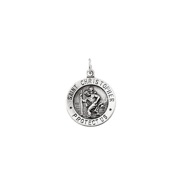 St. Christopher Medal Necklace or Pendant