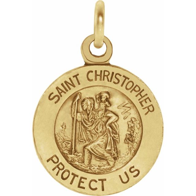 St. Christopher Medal Necklace or Pendant