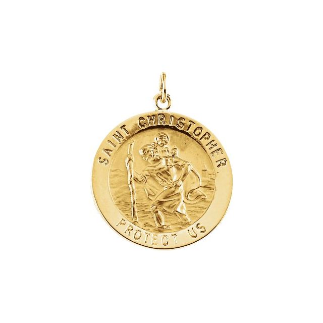 St. Christopher Medal Necklace or Pendant